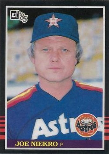 #182 Joe Niekro - Houston Astros - 1985 Donruss Baseball