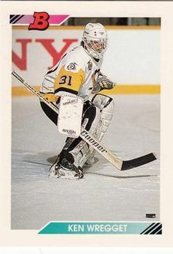 #182 Ken Wregget - Pittsburgh Penguins - 1992-93 Bowman Hockey