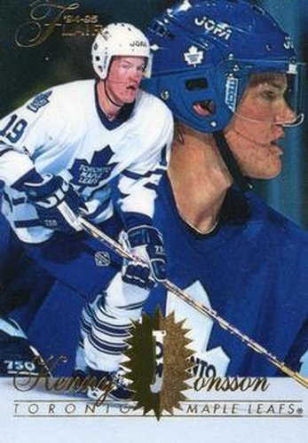 #182 Kenny Jonsson - Toronto Maple Leafs - 1994-95 Flair Hockey