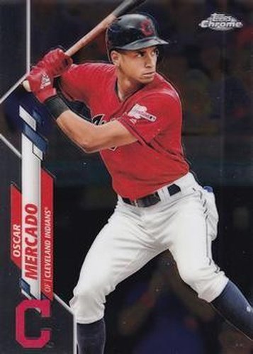 #182 Oscar Mercado - Cleveland Indians - 2020 Topps Chrome Baseball