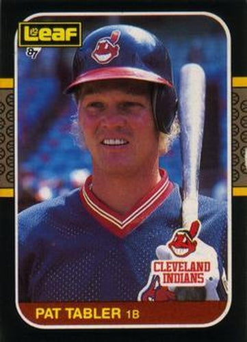 #182 Pat Tabler - Cleveland Indians - 1987 Leaf Baseball