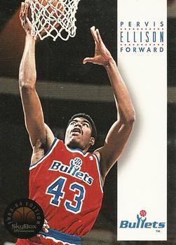 #182 Pervis Ellison - Washington Bullets - 1993-94 SkyBox Premium Basketball