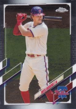 #182 Rhys Hoskins - Philadelphia Phillies - 2021 Topps Chrome Baseball