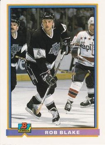 #182 Rob Blake - Los Angeles Kings - 1991-92 Bowman Hockey