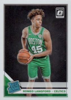 #182 Romeo Langford - Boston Celtics - 2019-20 Donruss Optic Basketball