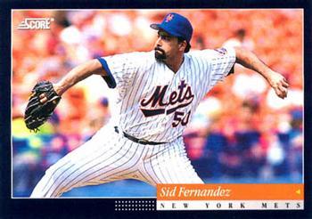 #182 Sid Fernandez - New York Mets -1994 Score Baseball