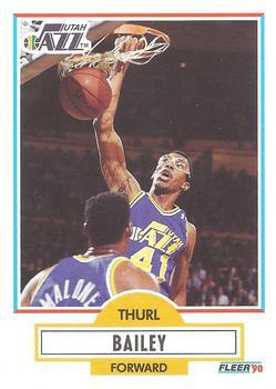 #182 Thurl Bailey - Utah Jazz - 1990-91 Fleer Basketball