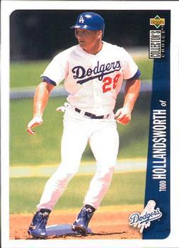 #182 Todd Hollandsworth - Los Angeles Dodgers - 1996 Collector's Choice Baseball