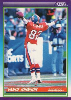 #182 Vance Johnson - Denver Broncos - 1990 Score Football