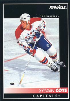 #182 Sylvain Cote - Washington Capitals - 1992-93 Pinnacle Canadian Hockey