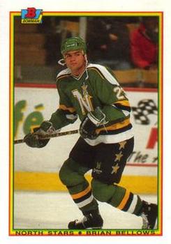 #182 Brian Bellows - Minnesota North Stars - 1990-91 Bowman Hockey