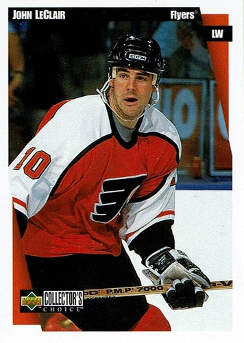 #182 John Leclair - Philadelphia Flyers - 1997-98 Collector's Choice Hockey