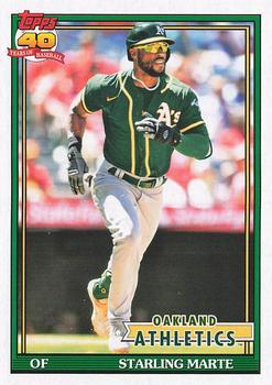 #182 Starling Marte - Oakland Athletics - 2021 Topps Archives Baseball