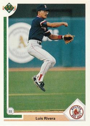 #182 Luis Rivera - Boston Red Sox - 1991 Upper Deck Baseball