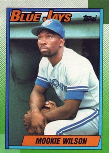 #182 Mookie Wilson - Toronto Blue Jays - 1990 Topps Baseball