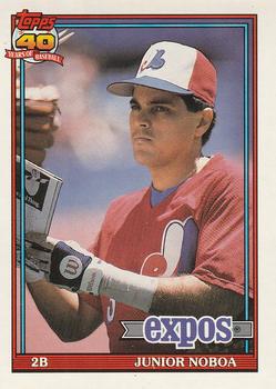 #182 Junior Noboa - Montreal Expos - 1991 O-Pee-Chee Baseball