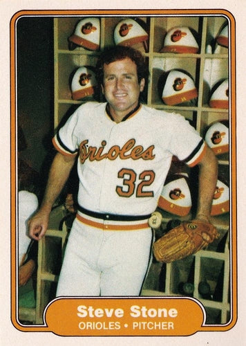 #182 Steve Stone - Baltimore Orioles - 1982 Fleer Baseball