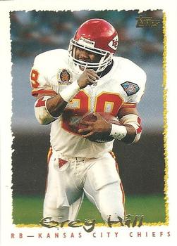 #182 Greg Hill - Kansas City Chiefs - 1995 Topps Football