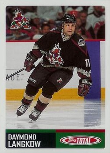 #182 Daymond Langkow - Phoenix Coyotes - 2002-03 Topps Total Hockey