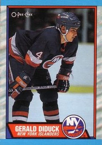 #182 Gerald Diduck - New York Islanders - 1989-90 O-Pee-Chee Hockey
