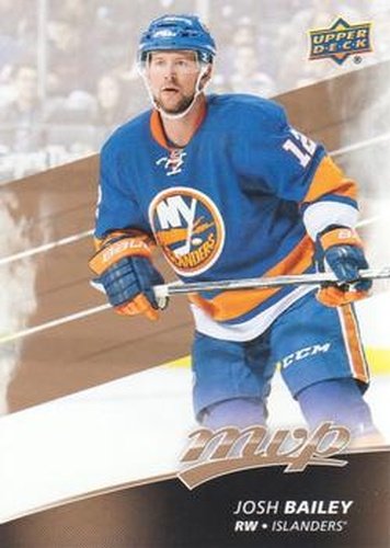 #182 Josh Bailey - New York Islanders - 2017-18 Upper Deck MVP Hockey