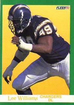 #182 Lee Williams - San Diego Chargers - 1991 Fleer Football