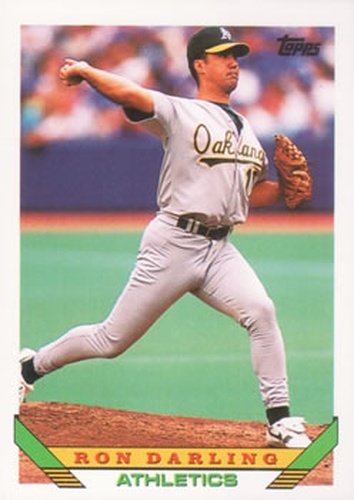 #182 Ron Darling - Oakland Athletics - 1993 Topps Baseball