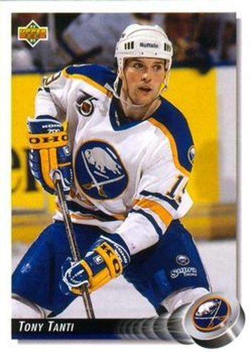 #182 Tony Tanti - Buffalo Sabres - 1992-93 Upper Deck Hockey