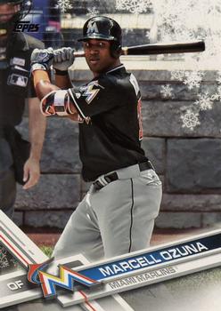 #HMW182 Marcell Ozuna - Miami Marlins - 2017 Topps Holiday Baseball