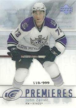 #182 John Zeiler - Los Angeles Kings - 2007-08 Upper Deck Ice Hockey