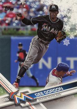 #HMW183 Dee Gordon - Miami Marlins - 2017 Topps Holiday Baseball