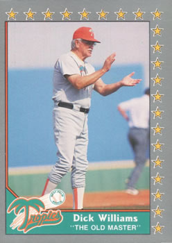 #183 Dick Williams - West Palm Beach Tropics - 1990 Pacific Senior League Baseball