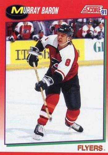#183 Murray Baron - Philadelphia Flyers - 1991-92 Score Canadian Hockey