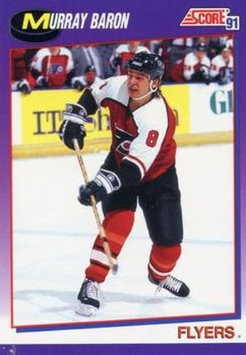 #183 Murray Baron - Philadelphia Flyers - 1991-92 Score American Hockey