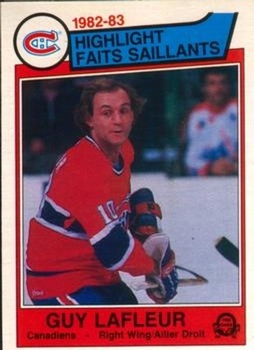 #183 Guy Lafleur - Montreal Canadiens - 1983-84 O-Pee-Chee Hockey