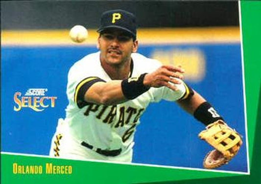 #183 Orlando Merced - Pittsburgh Pirates - 1993 Select Baseball