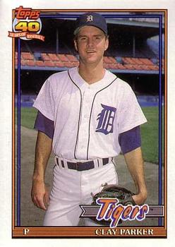 #183 Clay Parker - Detroit Tigers - 1991 O-Pee-Chee Baseball