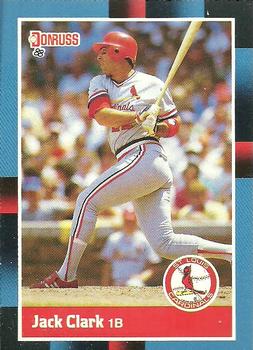 #183 Jack Clark - St. Louis Cardinals - 1988 Donruss Baseball