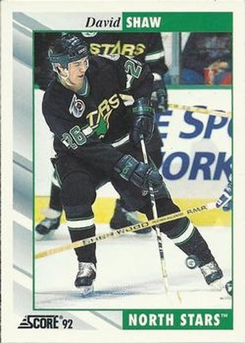 #183 David Shaw - Minnesota North Stars - 1992-93 Score USA Hockey