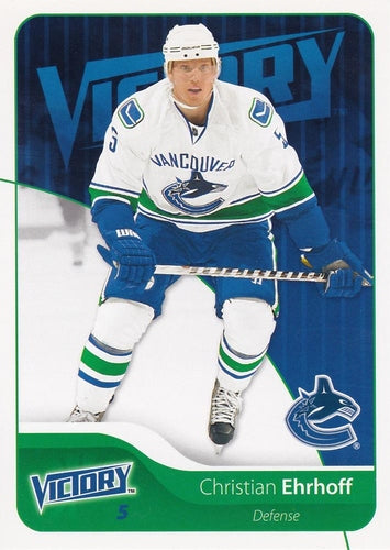 #183 Christian Ehrhoff - Vancouver Canucks - 2011-12 Upper Deck Victory Hockey