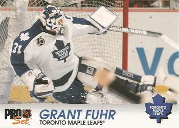 #183 Grant Fuhr - Toronto Maple Leafs - 1992-93 Pro Set Hockey