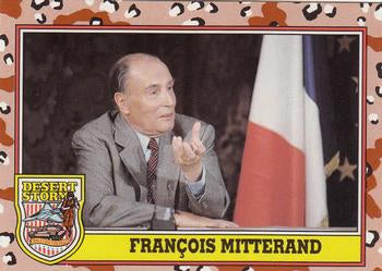 #183 Francois Mitterand - 1991 Topps Desert Storm