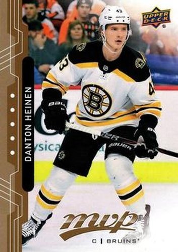 #183 Danton Heinen - Boston Bruins - 2018-19 Upper Deck MVP Hockey