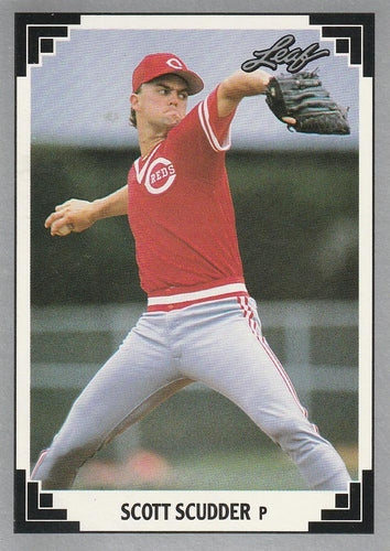 #183 Scott Scudder - Cincinnati Reds - 1991 Leaf Baseball
