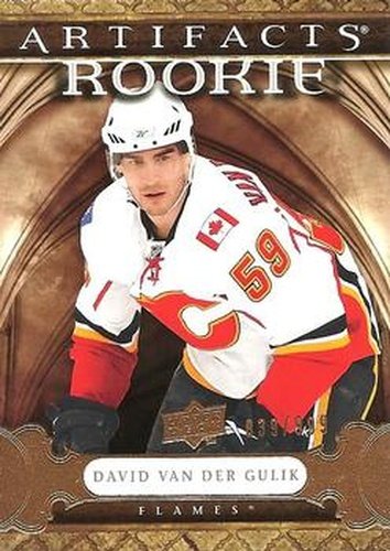 #183 David Van Der Gulik - Calgary Flames - 2009-10 Upper Deck Artifacts Hockey