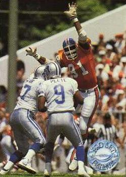 #183 Warren Powers - Denver Broncos - 1991 Pro Set Platinum Football