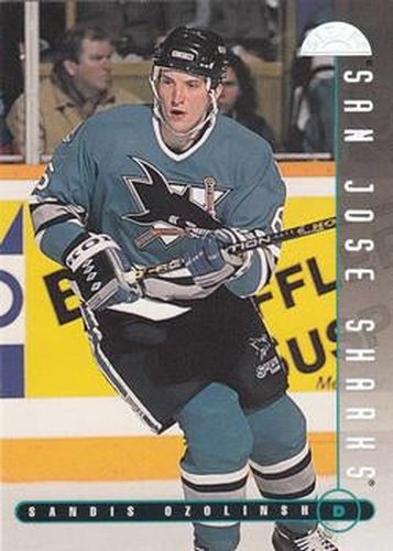 #183 Sandis Ozolinsh - San Jose Sharks - 1995-96 Leaf Hockey