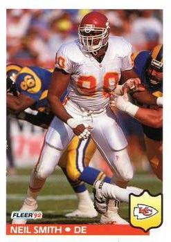 #183 Neil Smith - Kansas City Chiefs - 1992 Fleer Football