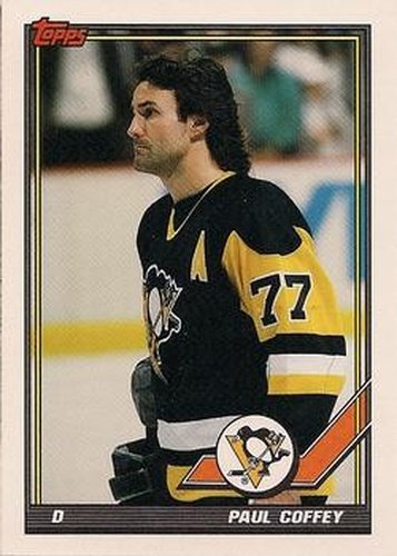 #183 Paul Coffey - Pittsburgh Penguins - 1991-92 Topps Hockey