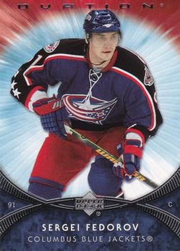 #183 Sergei Fedorov - Sergei Fedorov - 2007-08 Upper Deck Ovation Hockey